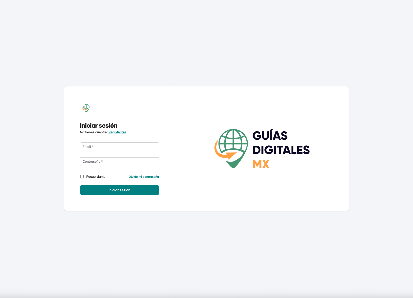 Inicio de sesión · Guías Digitales MX